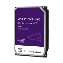 Western Digital Purple Pro disco rigido interno 22 TB 7200 Giri min 512 MB 3.5" Serial ATA III