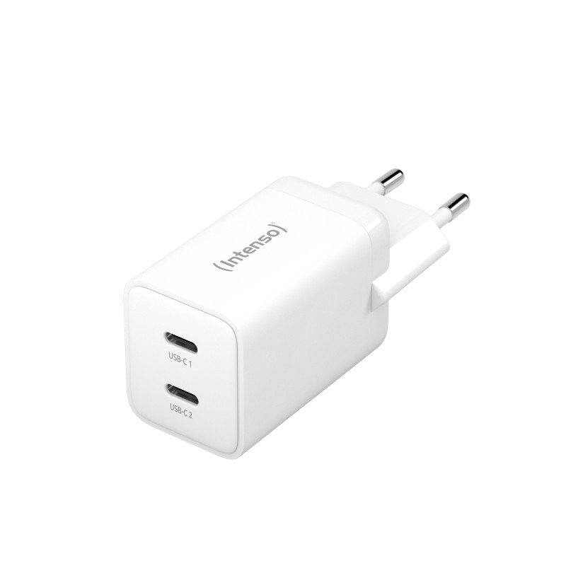 Intenso POWER ADAPTER 2XUSB-C GAN/7804012 Universale Bianco AC Ricarica rapida Interno