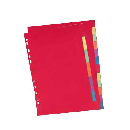 Elba 100204883 divisore Cartoncino Multicolore 6 pz