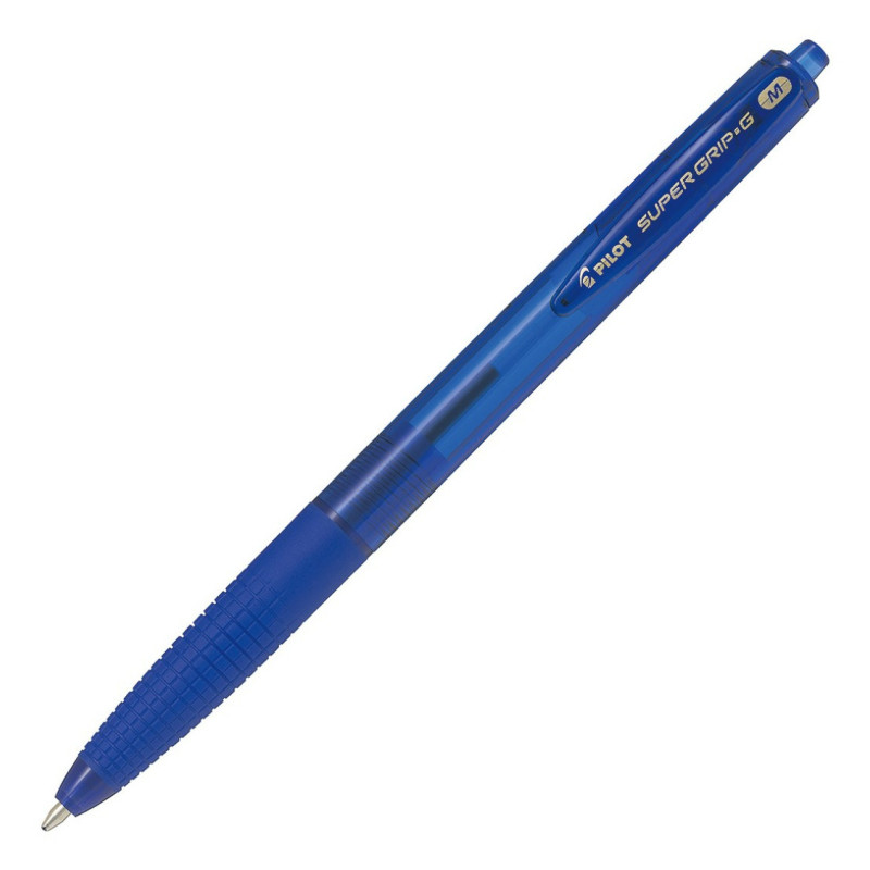 Pilot Supergrip G Blu Penna a sfera retrattile a clip Medio 1 pz