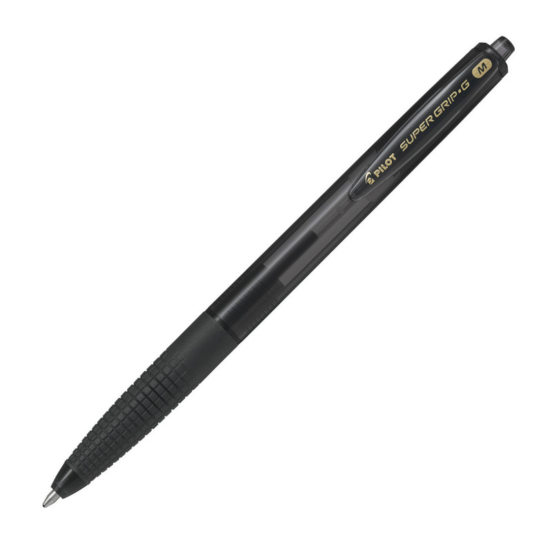 Pilot Super Grip G Nero Penna a sfera retrattile a clip Medio 12 pz