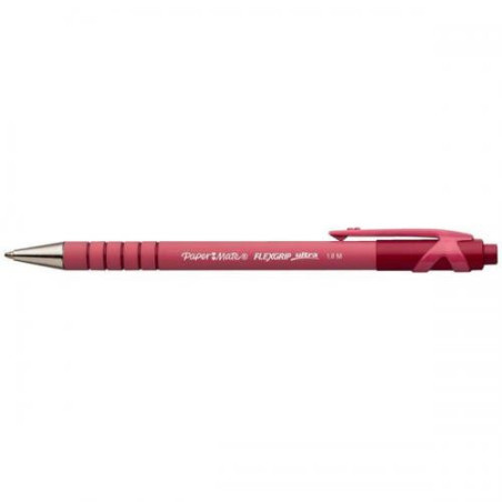 Papermate Flexgrip Ultra Rosso Penna a sfera retrattile a clip Medio 12 pz