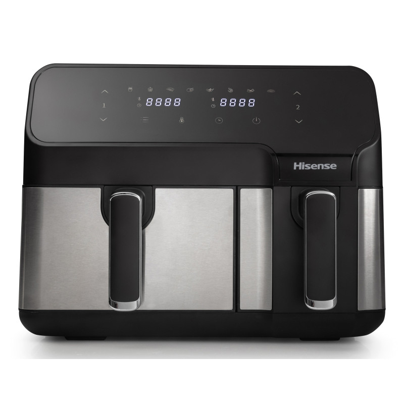 Hisense HAF2900D friggitrice Doppia 8,6 L Indipendente 1700 W Friggitrice ad aria calda Nero Hisense HAF2900D friggitrice Doppia 8,6 L Indipendente 1700 W Friggitrice ad aria calda Nero