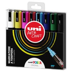 POSCA Punta Media Original, Confezione 8 Pezzi