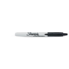 Sharpie Fine Retractable marcatore permanente Punta sottile Nero