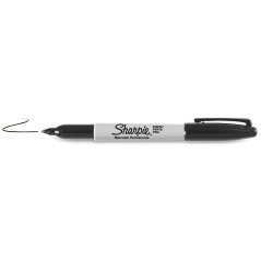 Sharpie Fine Point marcatore permanente Punta sottile Nero 12 pz