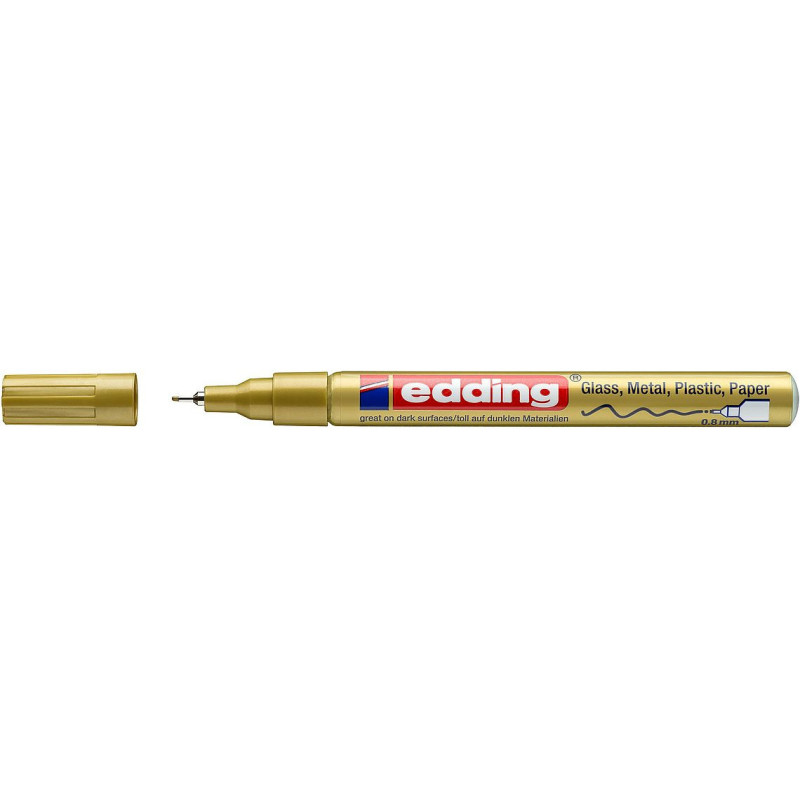 Edding 780 marcatore permanente Punta sottile Oro 1 pz