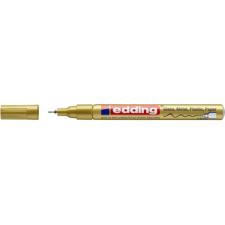 Edding 780 marcatore permanente Punta sottile Oro 1 pz