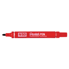 Pentel N 50 marcatore permanente Tipo di punta Rosso 12 pz