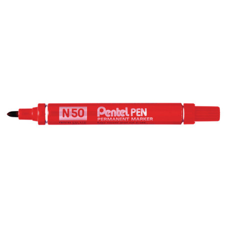 Pentel N 50 marcatore permanente Tipo di punta Rosso 12 pz