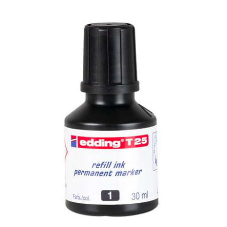 Edding T25 ricarica per evidenziatori Nero 30 ml 1 pz