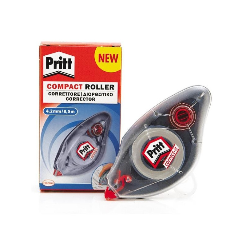 Pritt Compact Roller 4.2 mm x 8.5 m. (conf.10) nastro di correzione 8,5 m Trasparente 10 pz