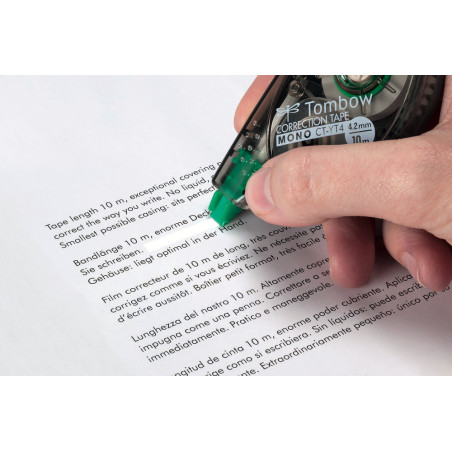 Tombow Mono YT4 2pcs nastro di correzione 10 m Bianco 2 pz