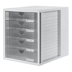 HAN 1450-63 vassoio da scrivania Polistirolo Grigio, Translucent