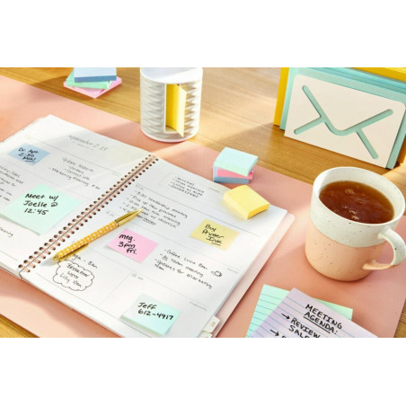 Post-It 653-VP20 pouch autoadesiva Rettangolo Giallo 100 fogli Autoadesivo