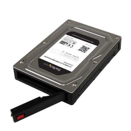 StarTech.com Box esterno adattatore per dischi rigidi SATA da 2,5" a 3,5" in alluminio con altezza massima SSD / HDD  25SAT35HDD
