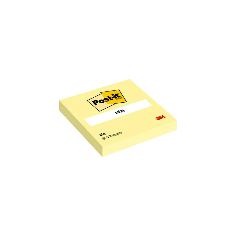 Post-It 654-CY pouch autoadesiva Quadrato Giallo 100 fogli Autoadesivo Post-It 654-CY pouch autoadesiva Quadrato Giallo 100 fogli Autoadesivo