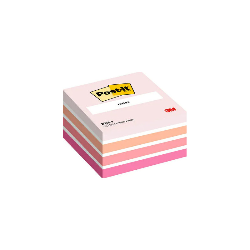 Post-It 2028-P pouch autoadesiva Quadrato Arancione, Rosa, Bianco 450 fogli Autoadesivo
