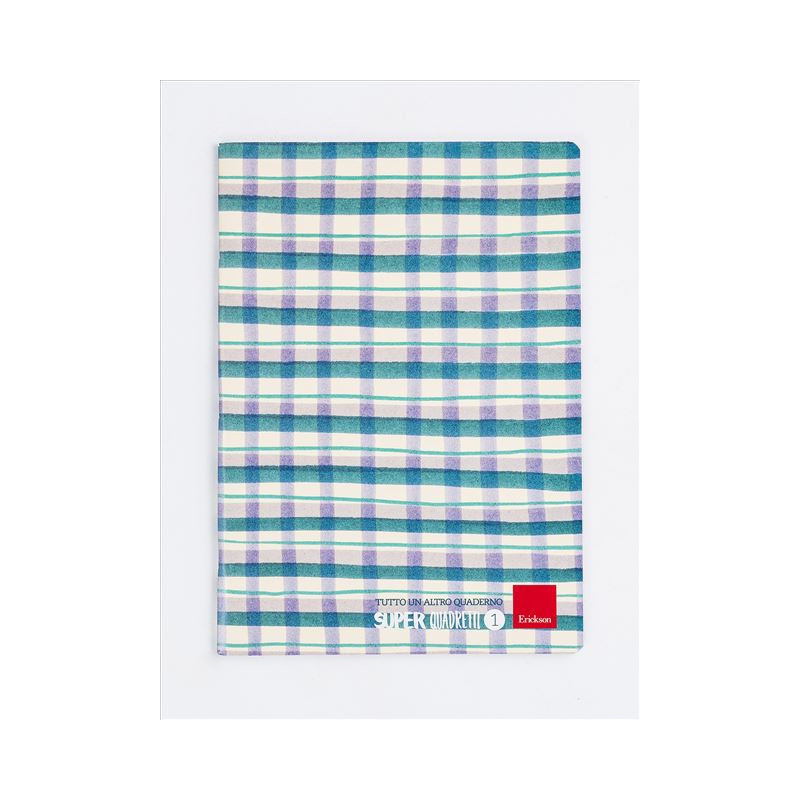 Erickson Super quadretti 1 quaderno per scrivere A4 76 fogli Blu, Verde, Bianco