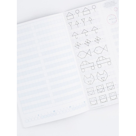 Erickson Super quadretti 1 quaderno per scrivere A4 76 fogli Blu, Verde, Bianco