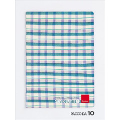 Erickson Super quadretti 1 quaderno per scrivere A4 76 fogli Blu, Verde, Bianco