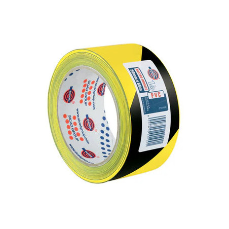 EUROCEL 1000000398 nastro adesivo Adatto per uso interno 66 m Cloruro di polivinile (PVC) Nero giallo