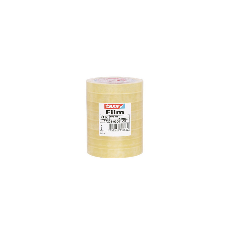 TESA Standard 66 m Polipropilene (PP) Trasparente 8 pz