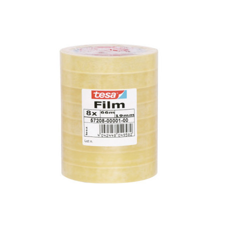 TESA Standard 66 m Polipropilene (PP) Trasparente 8 pz