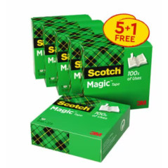 Scotch 7100054673 33 m Acrilico Trasparente 6 pz