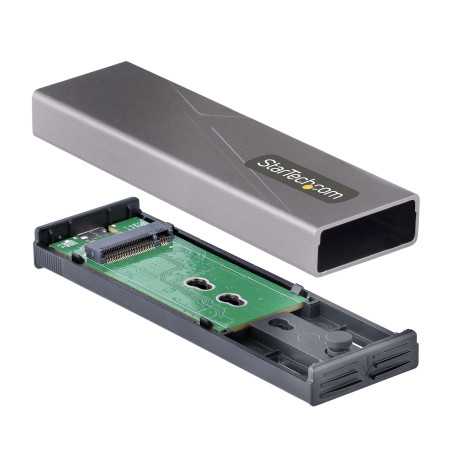 StarTech.com Box SSD M2 NVME - Adattatore USB-C 10Gbps a M.2 NVMe/SATA - Case Esterno USB-C (3.0/3.1) in Allu M2-USB-C-NVME-SATA