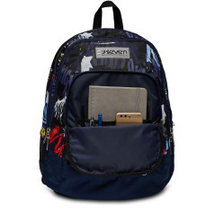 Seven 200102334-550 zaino Zaino scolastico Multicolore Poliestere