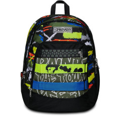 Seven 200102357-657 zaino Zaino scolastico Multicolore Poliestere