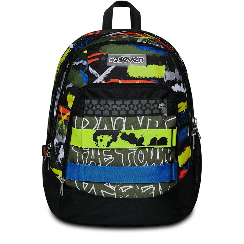 Seven 200102357-657 zaino Zaino scolastico Multicolore Poliestere