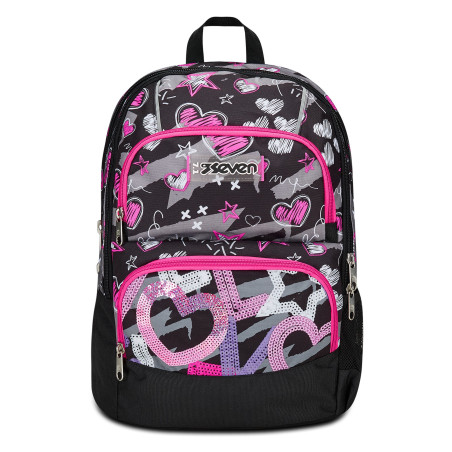 Seven 200102435-899 zaino Zaino scolastico Multicolore Poliestere