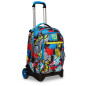 Seven 20C202313-208 zaino Zaino scolastico Multicolore Poliestere