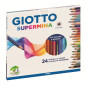 F.I.L.A. Astuccio 24 Giotto Supermina - Diametro Mina 3,8Mm
