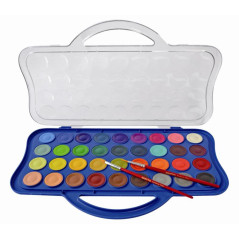 F.I.L.A. Scatola 36 Pastiglie Acquerelli Con 2 Pennelli