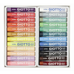 F.I.L.A. Astuccio 24 Pastelli Giotto Olio Mega - Diametro 11Mm