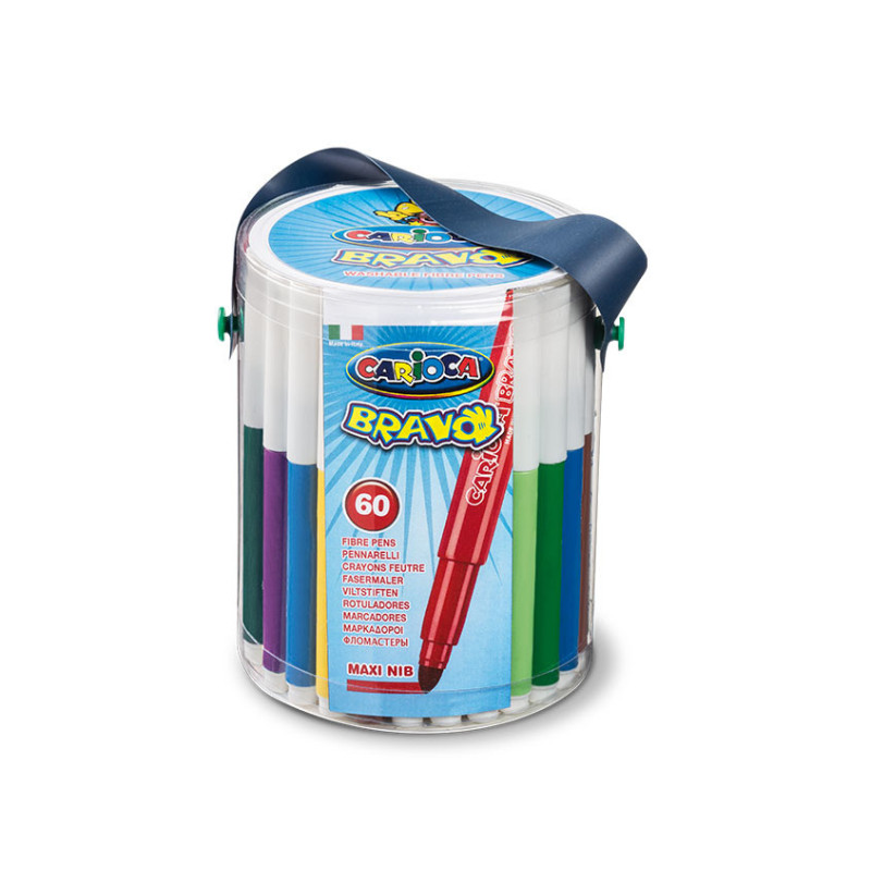 Carioca Bravo marcatore Extra grassetto Multicolore 60 pz