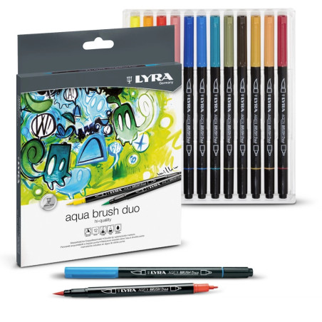 Lyra Aqua Brush Duo marcatore Colori assortiti 36 pz