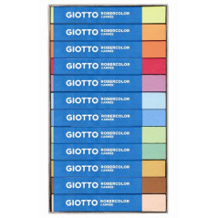 F.I.L.A. Astuccio 12 Gessi Policromi A Sezione Quadrata 12Mm, Lunghezza 90Mm Robercolor Carre'E