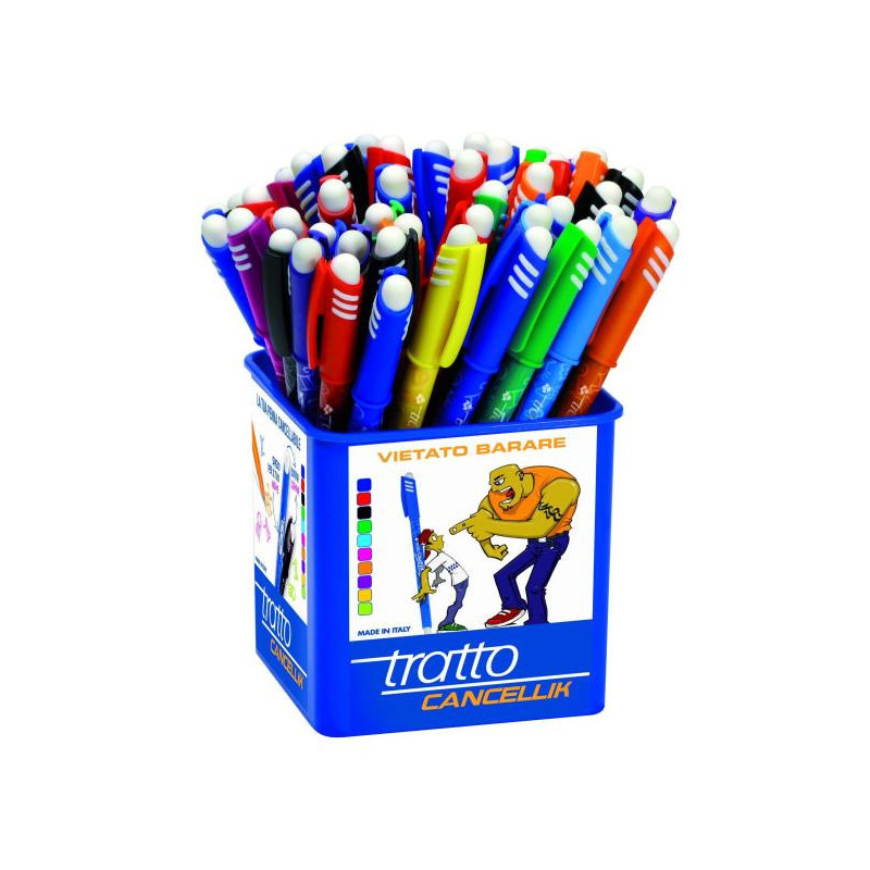 Tratto 826500 penna a sfera Nero, Blu, Verde, Rosso 50 pz