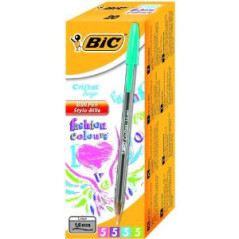 BIC Cristal large Blu, Verde, Rosa, Viola Penna a sfera 20 pz