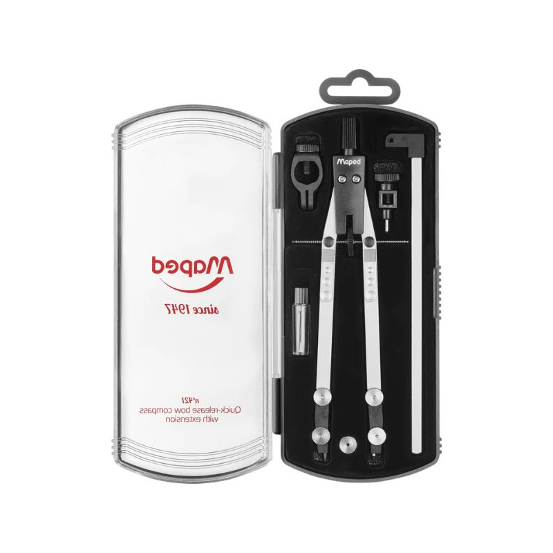 Maped 178102 compasso Nero, Metallico 5 pz