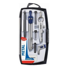 Maped 197514 compasso Nero, Blu, Metallico 8 pz