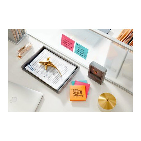 Post-It 675-3SSMIA pouch autoadesiva Quadrato Blu, Rosa, Giallo Autoadesivo