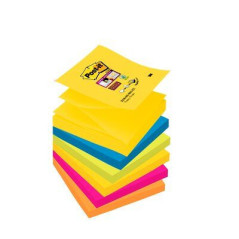 Post-It R330-6SSRIO-EU pouch autoadesiva Quadrato Blu, Rosa, Giallo Autoadesivo