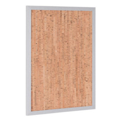 Bi-Office SF141258528 stand informativo e supporto per brochure Sughero, MDF, Metallo Marrone, Argento