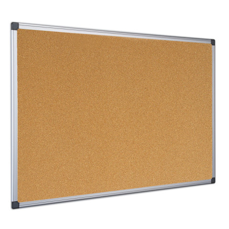 Bi-Office Maya Cork Board Bacheca fissa Alluminio, Nero, Legno Sughero