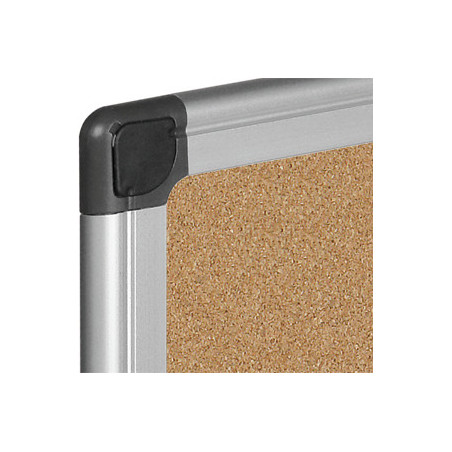 Bi-Office Maya Cork Board Bacheca fissa Alluminio, Nero, Legno Sughero